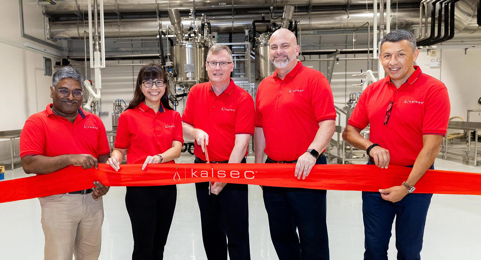 Ribbon cutting ceremony at Kalsec Singapore