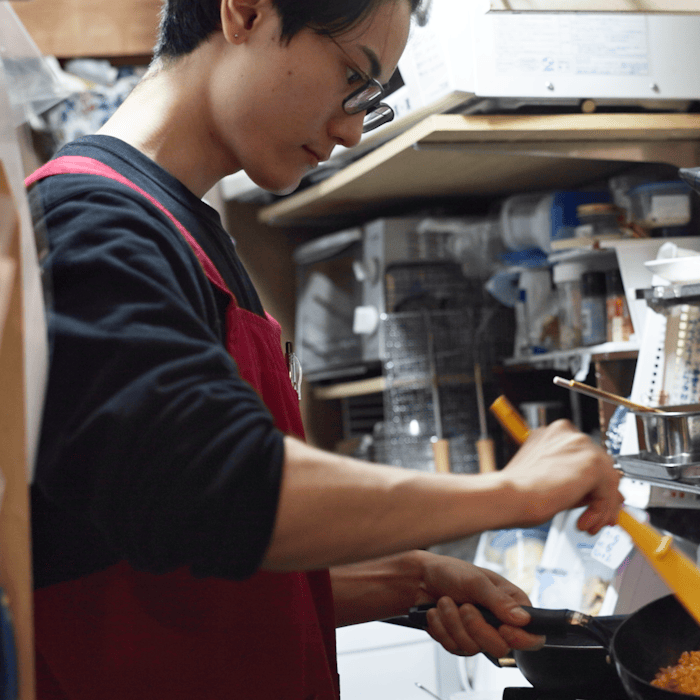 Chef preparing food