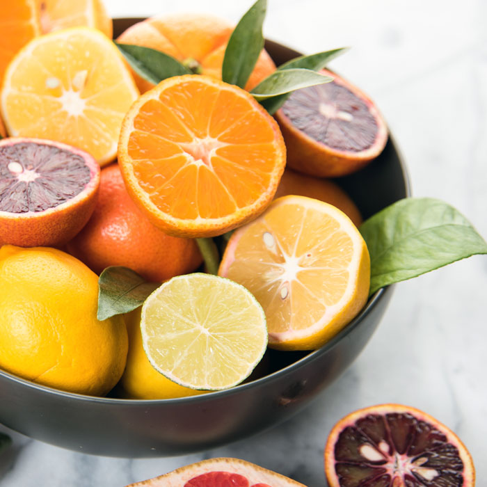 Bowl of citrus fruits