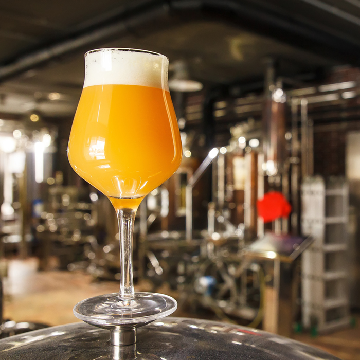 Hazy IPA in a brewery