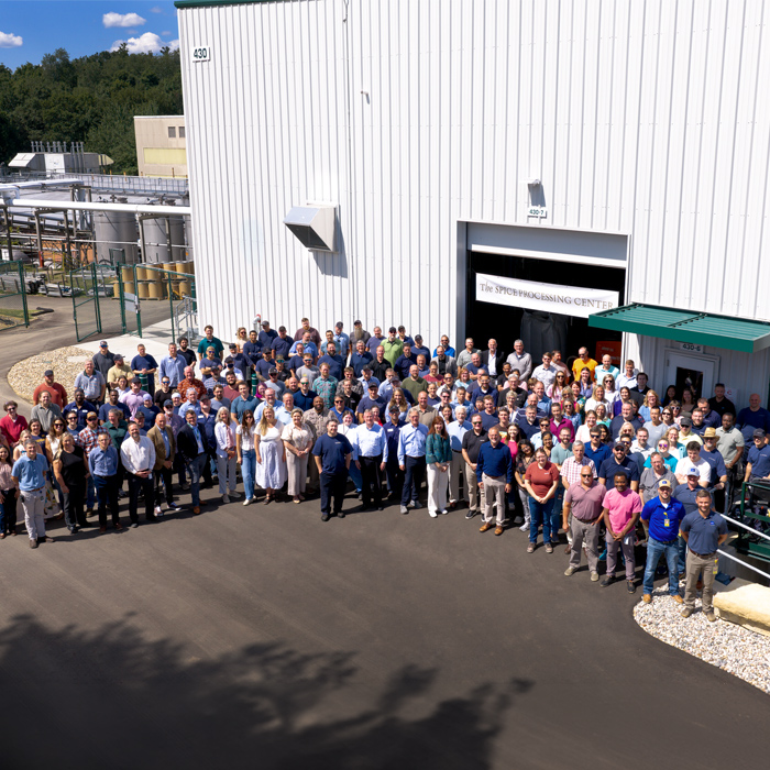 Kalsec employees celebrating the opening of the Spice Processing Center