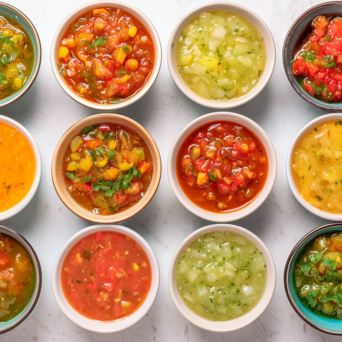 Various salsas