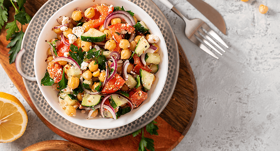 Chickpea vegetable salad