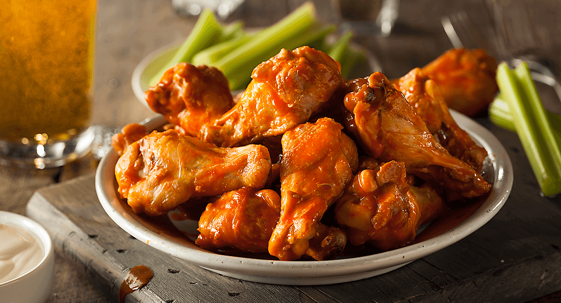 Buffalo sauce chicken wings