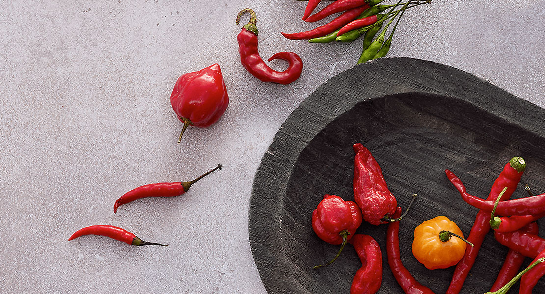 Peppers in a bowl